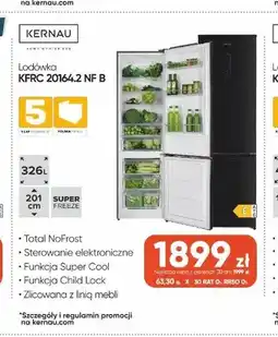 Max Elektro Lodówka Kernau KFRC 20164,2 NF B oferta