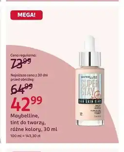 Rossmann Tint do twarzy Maybelline Super Stay 24H Skin Tint oferta