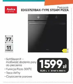 Max Elektro Piekarnik Amica EDG37531BAX-TYPE STEAM PIZZA oferta