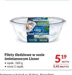 Makro Filety śledziowe w sosie śmietanowym Lisner oferta