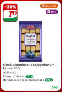 Dino Ciastka kruche z nadzieniem jagodowym Mulino oferta