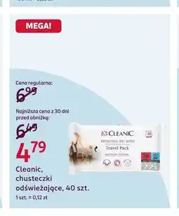 Rossmann Cleanic chusteczki odświeżające oferta