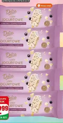 Dino Lody na patyku jogurtowe z sorbetem z czarnej porzeczki Deliss oferta