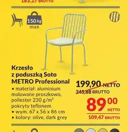 Makro Krzesło z poduszką Soto METRO Professional oferta