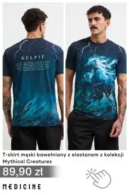 T-shirt męski bawełniany z elastanem z kolekcji Mythical Creatures Medicine
