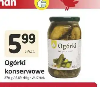 Ogórki konserwowe Auchan