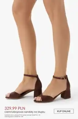 Ryłko Sandały na słupku ciemnobrązowe oferta