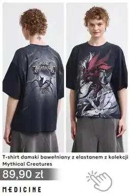 Medicine T-shirt damski bawełniany z elastanem z kolekcji Mythical Creatures oferta