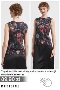 Medicine Top damski bawełniany z elastanem MEDICINE oferta