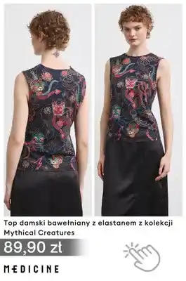Top damski bawełniany z elastanem MEDICINE