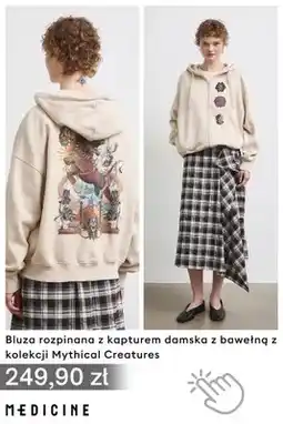 Medicine Bluza rozpinana z kapturem damska z bawełną MEDICINE z kolekcji Mythical Creatures oferta
