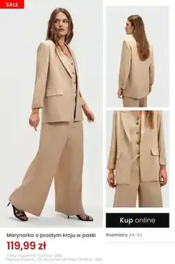 Top Secret Marynarka o prostym kroju w paski oferta
