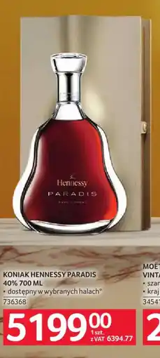 Selgros Koniak hennessy paradis 40% oferta