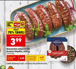 Biedronka Kaszanka Kraina Wędlin oferta