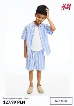 H&M Szorty z domieszką lnu H&M 2-pak oferta