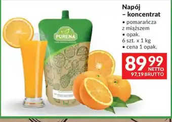 Napój - koncentrat pomarańcza z miąższem