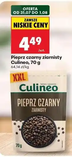 Biedronka Pieprz czarny ziarnisty Culineo, 70 g oferta