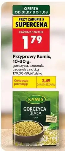 Biedronka Przyprawy Kamis, 10-30 g oferta