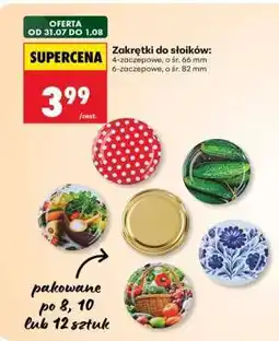 Biedronka Zakrętki do słoików oferta