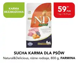AquaelZOO Sucha karma dla psów Natural&Delicious, różne rodzaje, FARMINA oferta