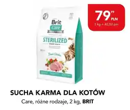 AquaelZOO Sucha karma dla kotów Care, różne rodzaje, 2 kg, BRIT oferta