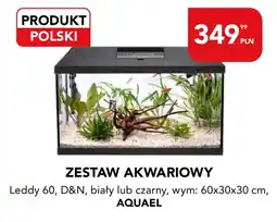 AquaelZOO ZESTAW AKWARIOWY Leddy 60, D&N, biały lub czarny, wym: 60x30x30 cm, AQUAEL oferta