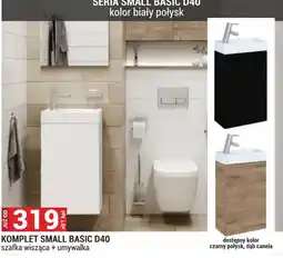 Merkury Market SERIA SMALL BASIC D40 szafka wisząca + umywalka oferta