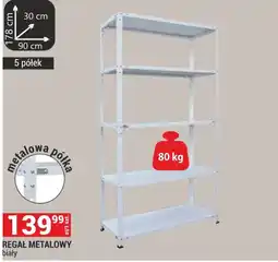 Merkury Market REGAŁ METALOWY biały oferta