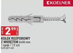 Merkury Market Kołek Rozporowy z Wkrętem Koelner oferta