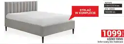 Merkury Market ŁÓŻKO TOIVO kolor szary, bez materaca oferta