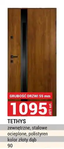 Merkury Market TETHYS zewnętrzne, stalowe ocieplone, polistyren kolor złoty dąb oferta