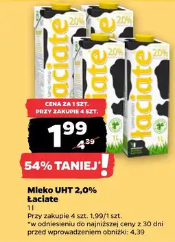 Netto Mleko UHT 2,0% Łaciate oferta