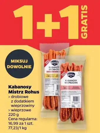Netto Kabanosy Mistrz Rohus oferta