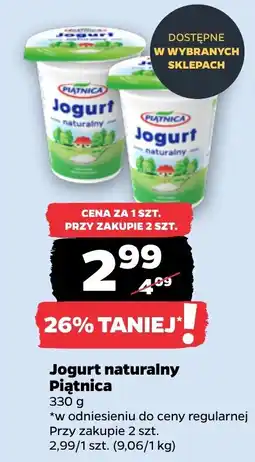 Netto Jogurt naturalny Piątnica oferta