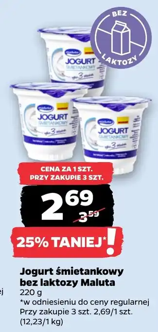 Netto Jogurt śmietankowy bez laktozy Maluta oferta