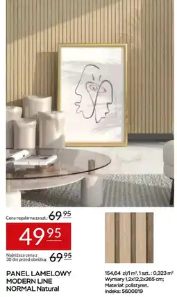 Abra PANEL LAMELOWY MODERN LINE NORMAL Natural oferta