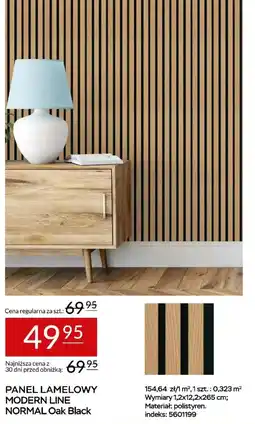Abra PANEL LAMELOWY MODERN LINE NORMAL Oak Black oferta