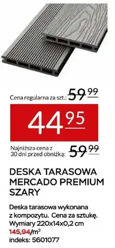 Abra Deska Tarasowa Mercado Premium Szary oferta