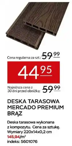 Abra Deska Tarasowa Mercado Premium Brąz oferta