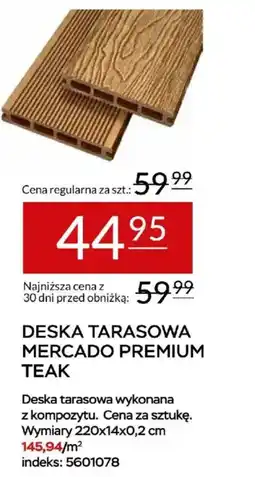 Abra Deska Tarasowa Mercado Premium Teak oferta