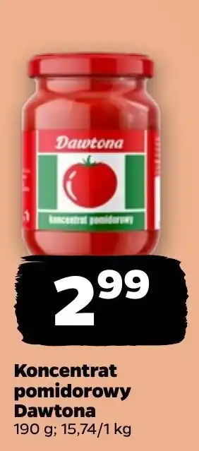Netto Koncentrat pomidorowy Dawtona oferta