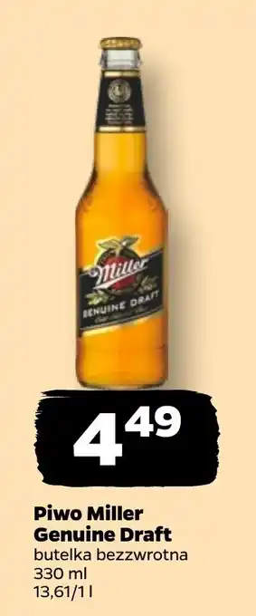 Netto Piwo Miller Genuine Draft oferta