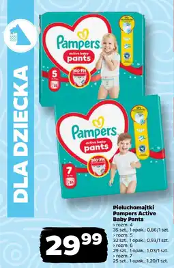 Netto Pieluchomajtki Pampers Active Baby Pants oferta