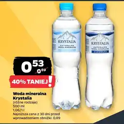 Netto Woda mineralna Krystalia oferta
