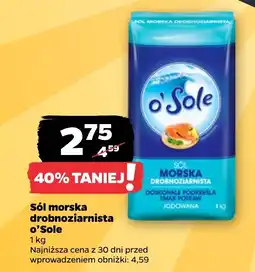 Netto Sól morska drobnoziarnista o'Sole oferta