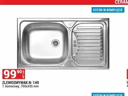 Merkury Market Zlewozmywak N-140 1-komorowy oferta