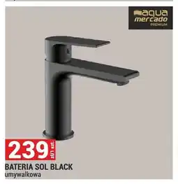 Merkury Market Bateria umywalkowa Aqua Mercado Sol Black oferta