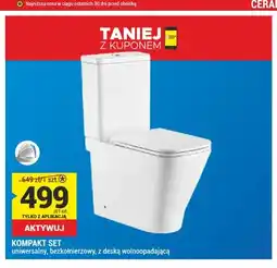 Merkury Market Kompakt WC Set uniwersalny bezkołnierzowy z deską wolnoopadającą oferta