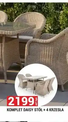 Merkury Market Komplet mebli ogrodowych Daisy stół + 4 krzesła oferta