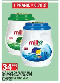 Merkury Market Kapsułki do prania Mill Professional Duo Caps Uniwersalne oferta
